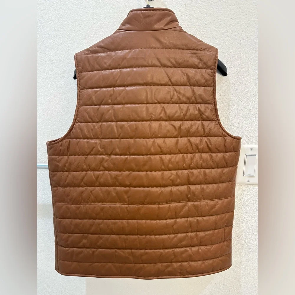 Neiman Marcus lamb leather vest - Picture 5 of 9